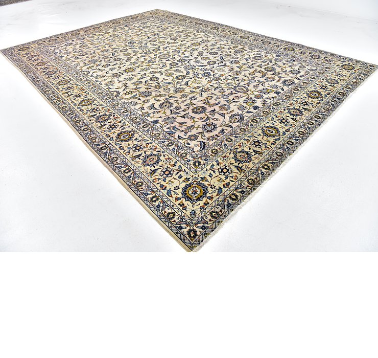 9' 10 x 13' 7 Kashan Persian Rug
