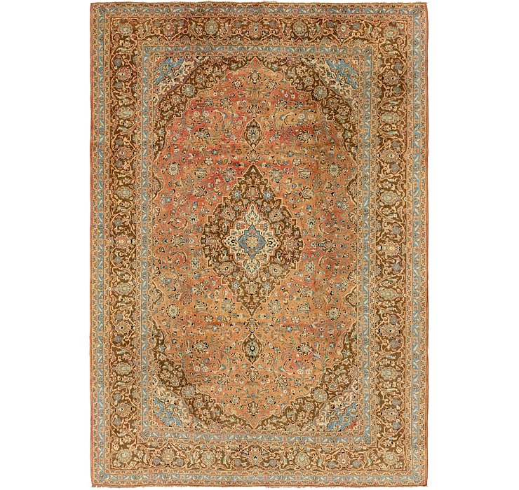 9' 6 x 13' 6 Kashan Persian Rug