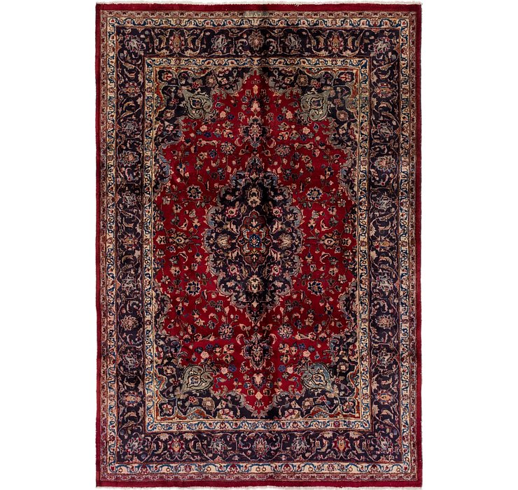 6' 7 x 9' 9 Mashad Persian Rug