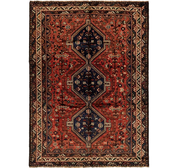 7' x 9' 6 Ghashghaei Persian Rug