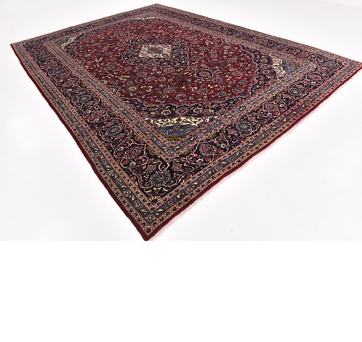 9' 8 x 13' 5 Kashan Persian Rug