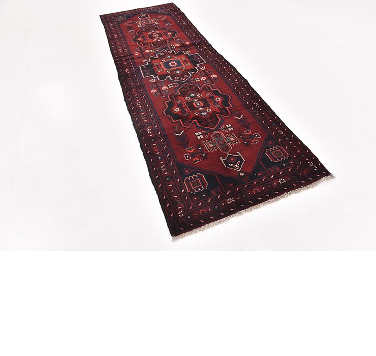 3' 4 x 9' 8 Khamseh Persian Runner ...