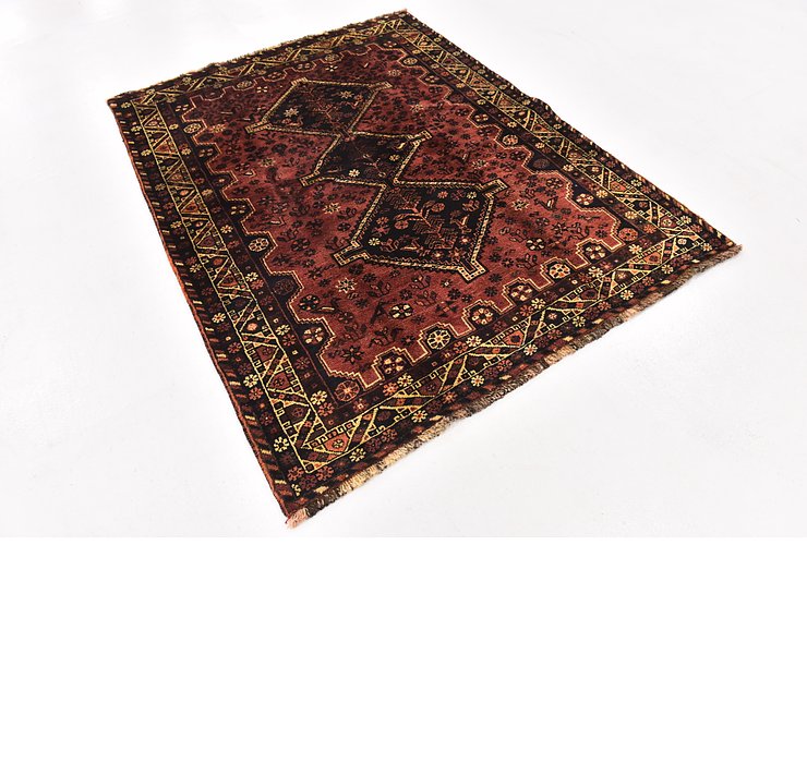 5' x 6' 7 Ghashghaei Persian Rug