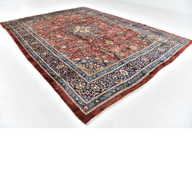 9' 2 x 12' 6 Sarough Persian Rug