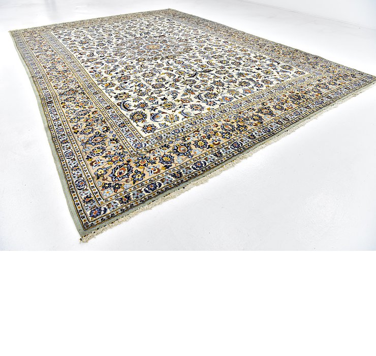 9' 10 x 13' 7 Kashan Persian Rug