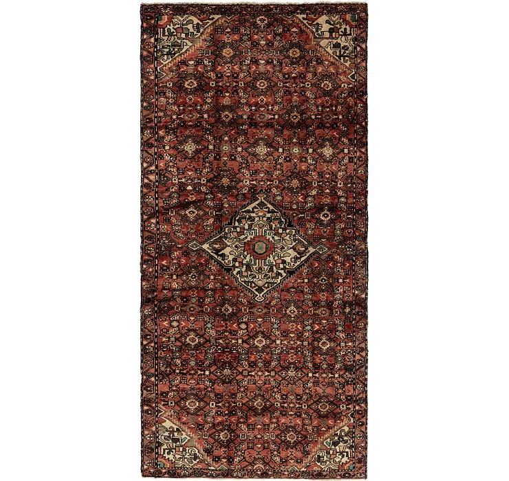 HandKnotted 4' 8 x 9' 10 Hossainabad Persian Run...