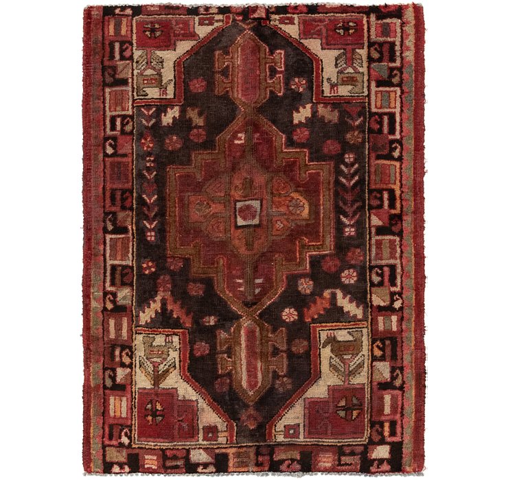 3' 5 x 4' 7 Hamedan Persian Rug