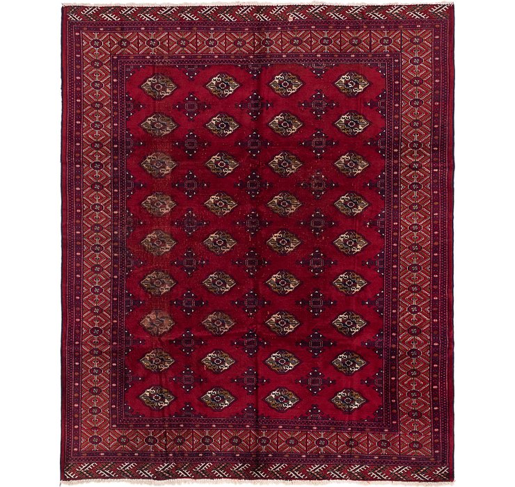 7' 6 x 9' 2 Torkaman Persian Rug