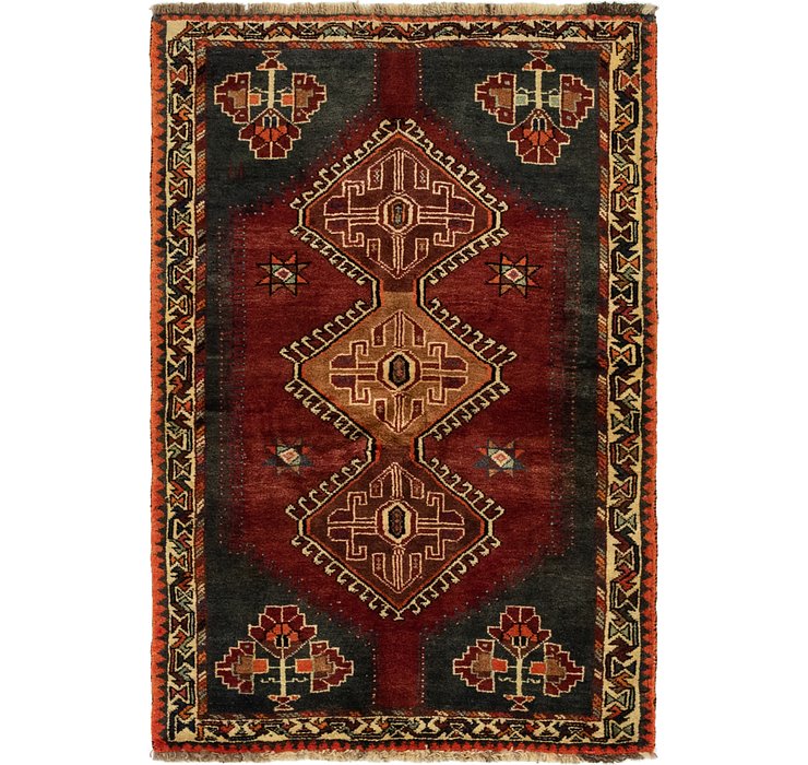 3' 5 x 5' 2 Ghashghaei Persian Rug