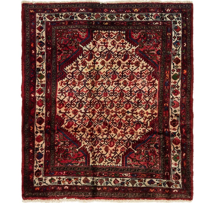 4' 2 x 4' 9 Hamedan Persian Square ...