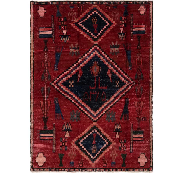 4' 6 x 6' 6 Hamedan Persian Rug