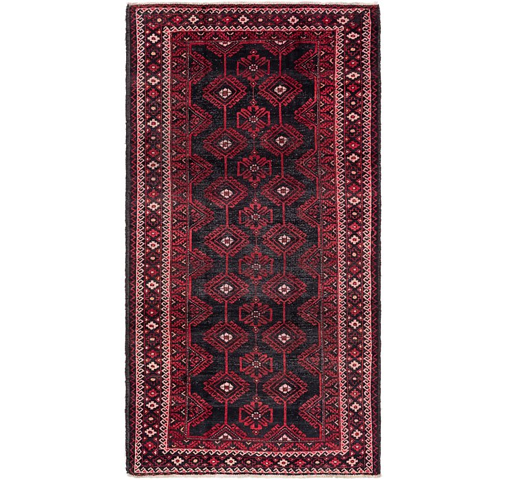 5' x 9' 5 Balouch Persian Runner ...