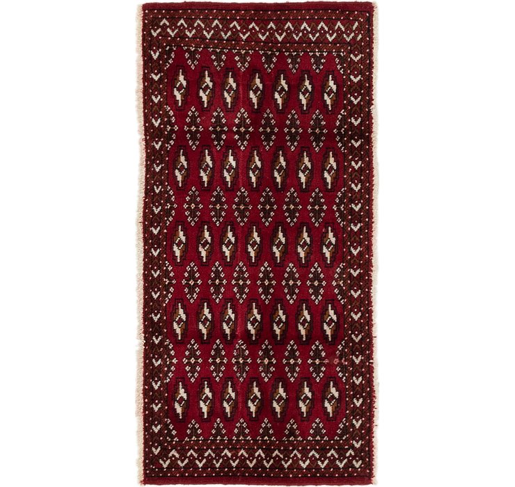 2' x 4' 4 Torkaman Persian Rug