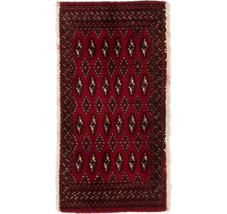1' 7 x 3' 4 Torkaman Persian Rug
