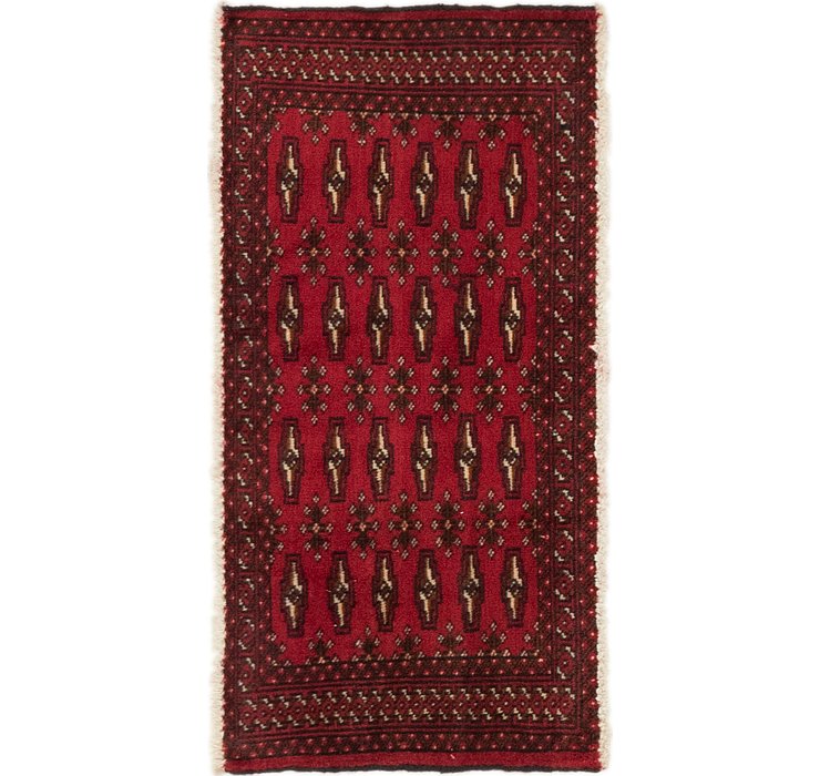 1' 7 x 3' 3 Torkaman Persian Rug