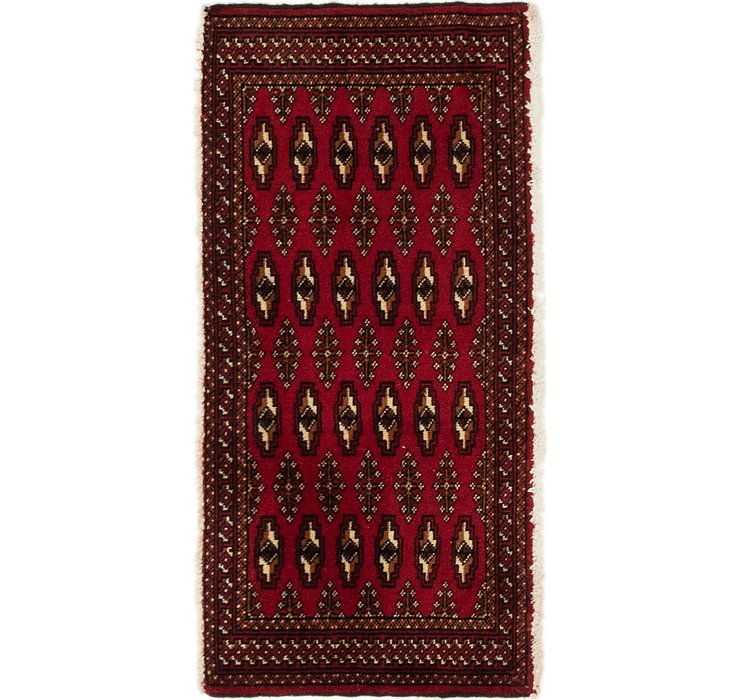 1' 7 x 3' 5 Torkaman Persian Rug
