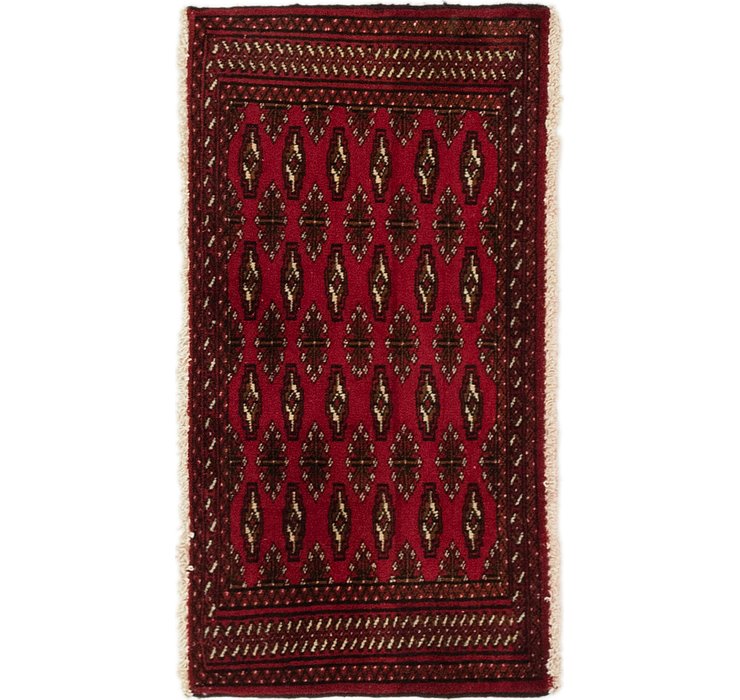 1' 9 x 3' 5 Torkaman Persian Rug