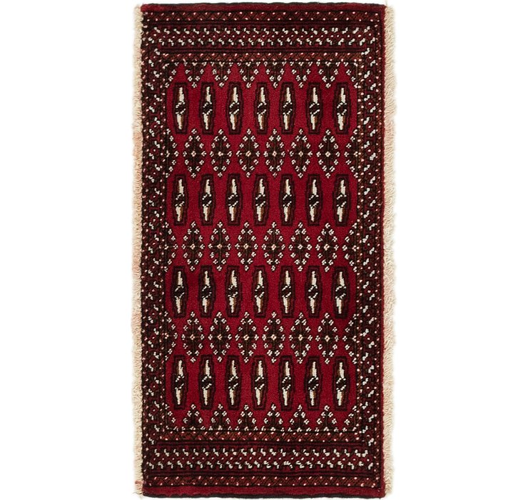 1' 8 x 3' 5 Torkaman Persian Rug