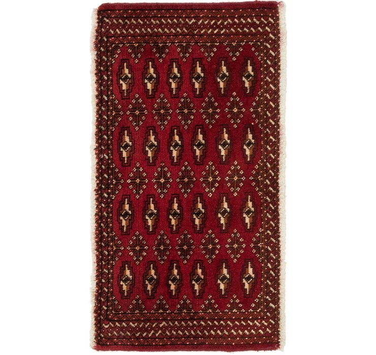 1' 8 x 3' 4 Torkaman Persian Rug