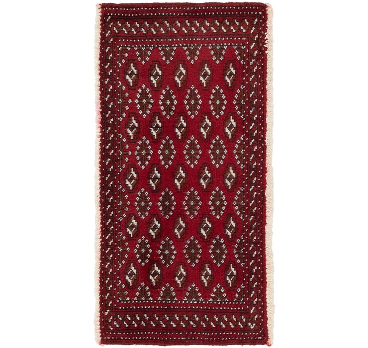 1' 7 x 3' 5 Torkaman Persian Rug