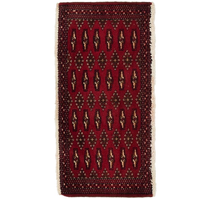 1' 7 x 3' 4 Torkaman Persian Rug