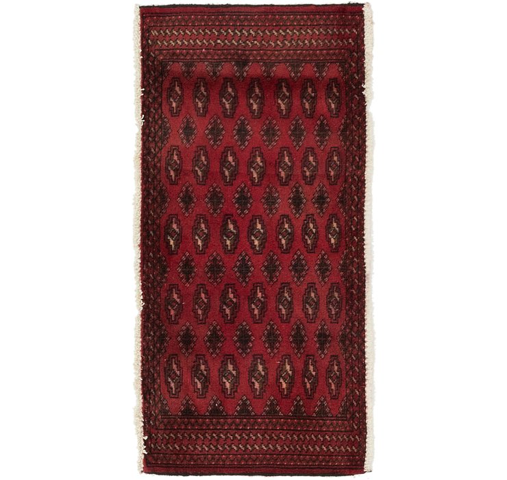 2' x 4' 2 Torkaman Persian Rug