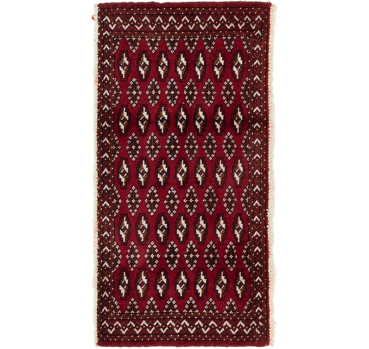 2' x 4' 4 Torkaman Persian Rug