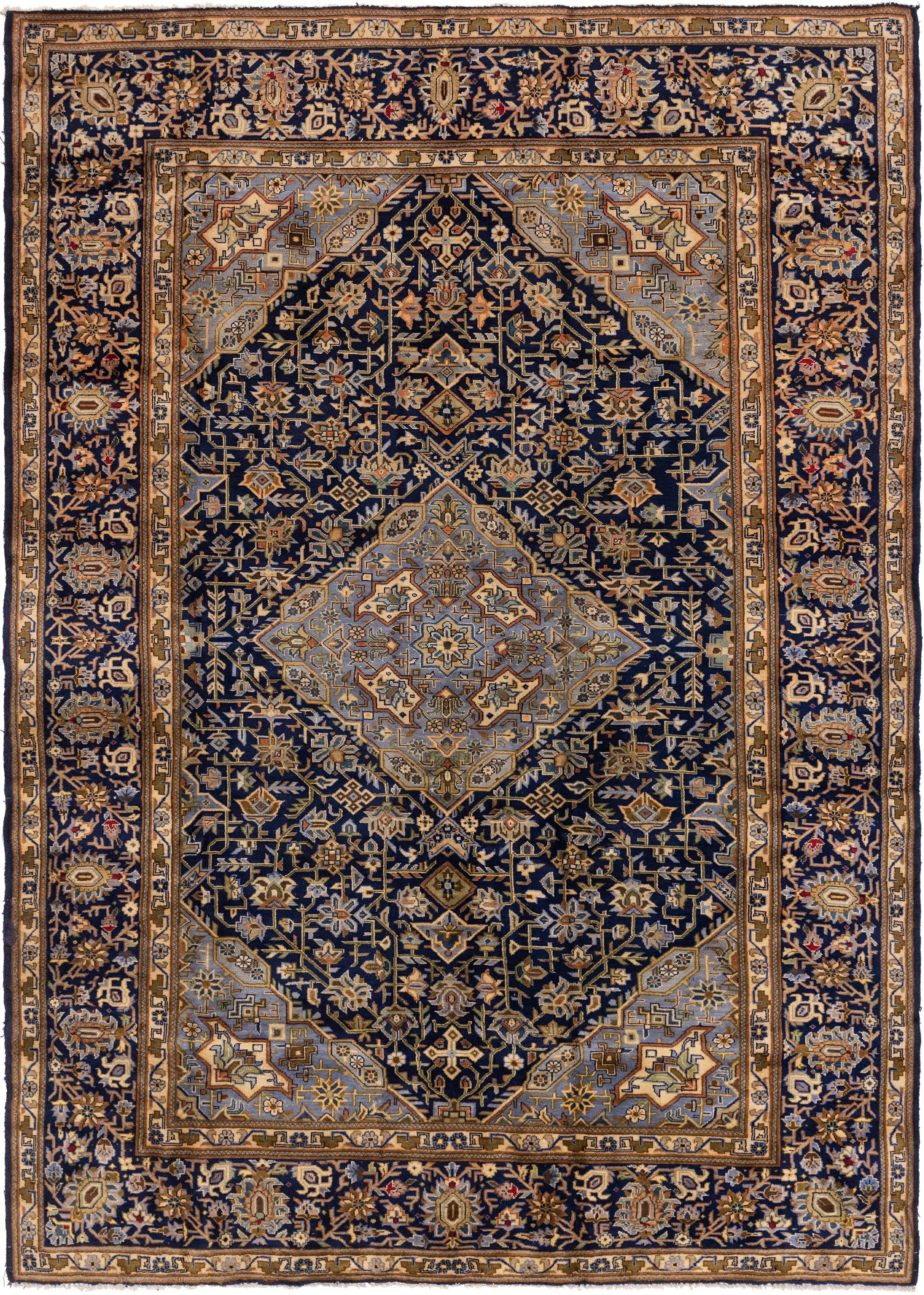 Navy Blue 7 X 11 Isfahan Persian Rug Erugs
