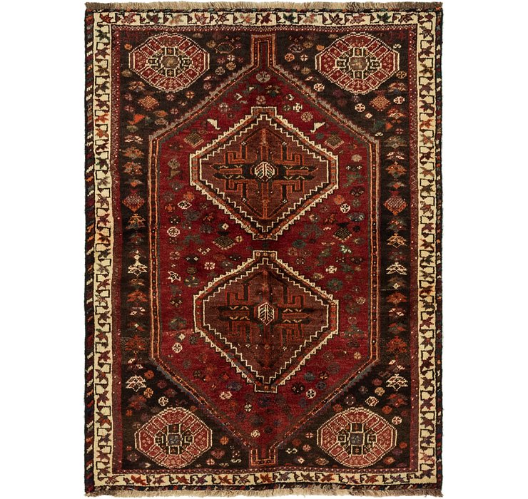 3' 7 x 4' 10 Ghashghaei Persian Rug