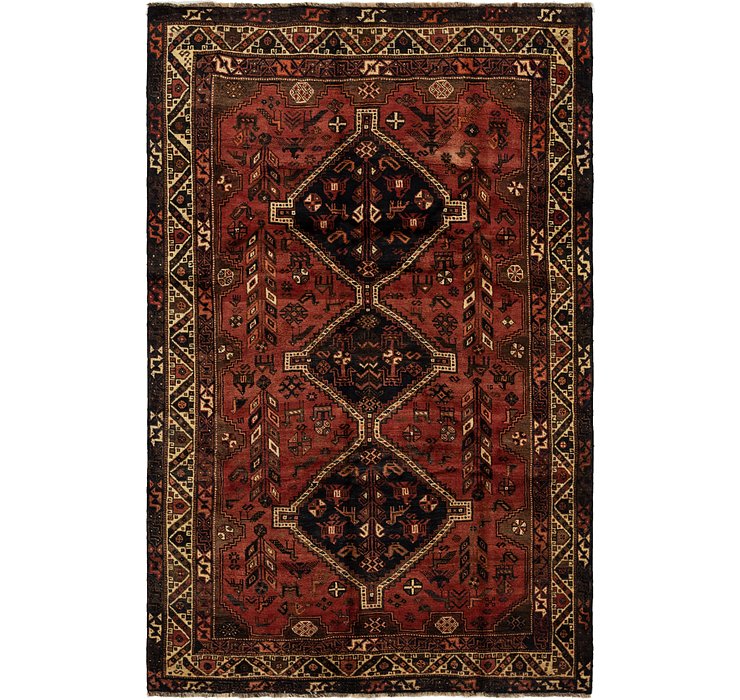 6' 3 x 10' Ghashghaei Persian Rug
