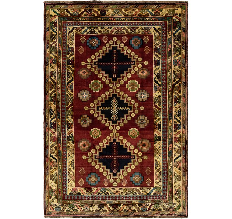 5' 9 x 8' 7 Ghashghaei Persian Rug