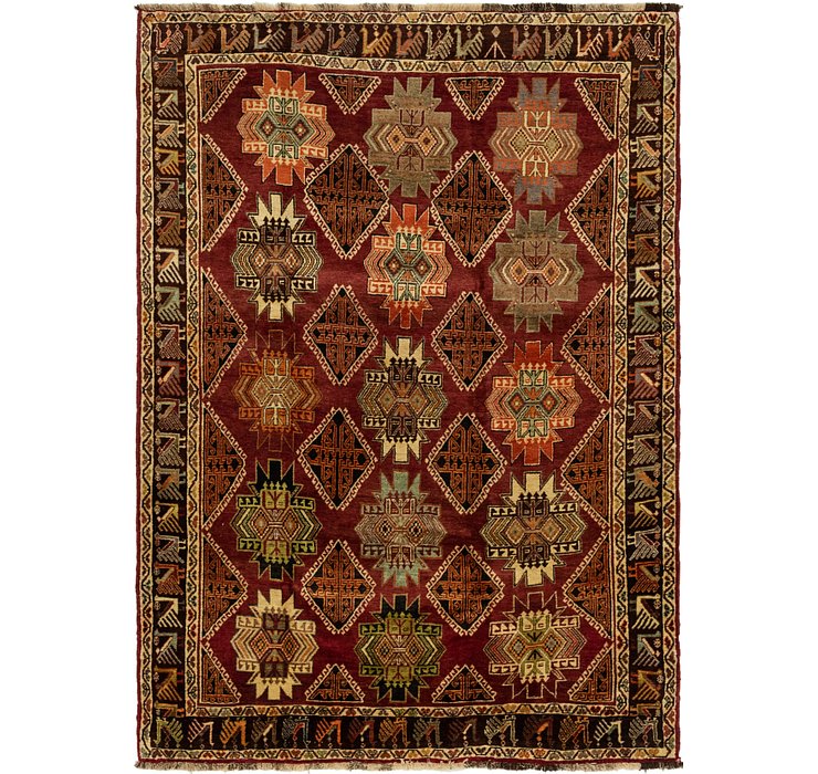 5' 9 x 8' Ghashghaei Persian Rug