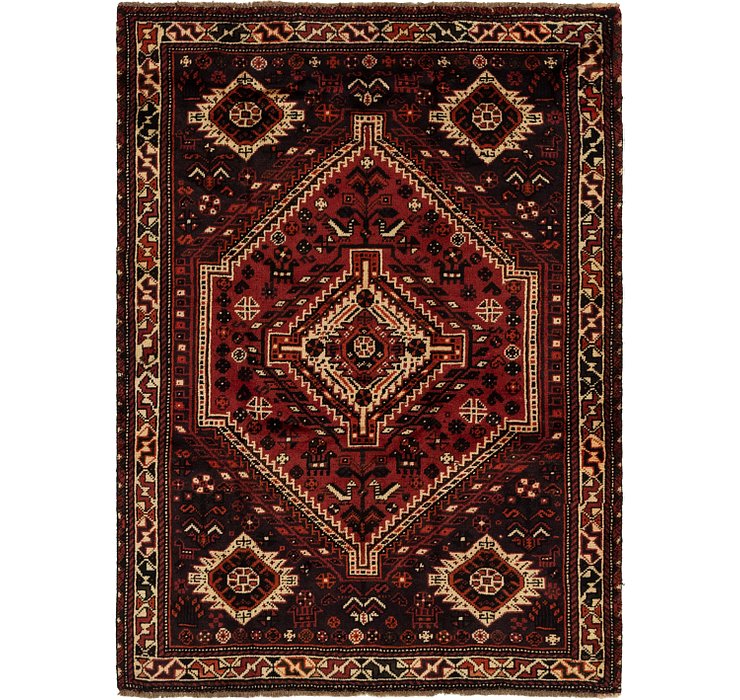 5' x 6' 8 Ghashghaei Persian Rug