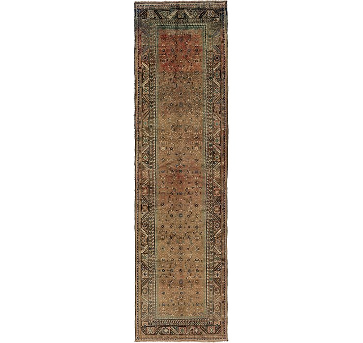 3' 10 x 14' Hossainabad Persian Run...