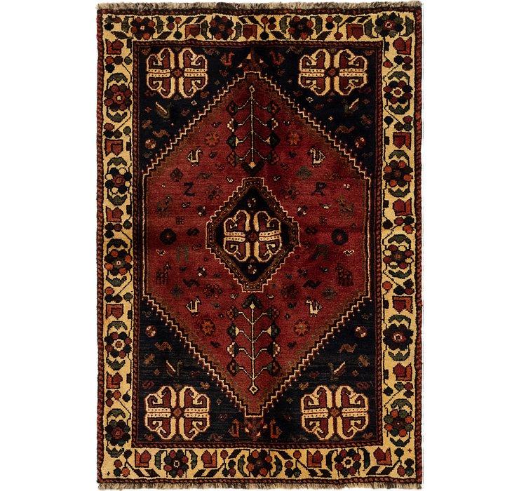 3' 8 x 5' 5 Ghashghaei Persian Rug