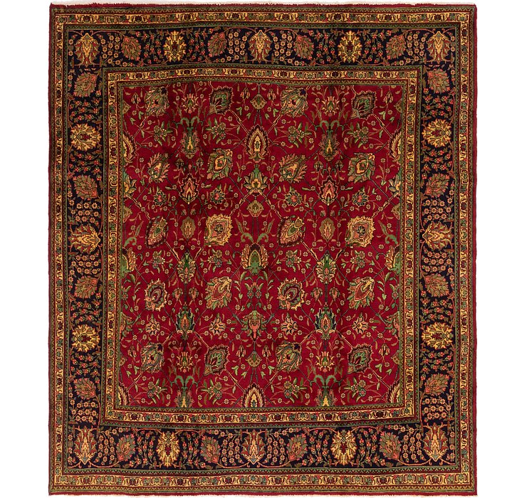 9' 10 x 10' 10 Tabriz Persian Square Rug