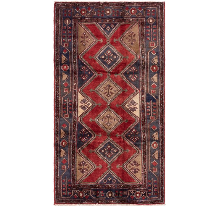 5' x 9' 5 Chenar Persian Runner Rug