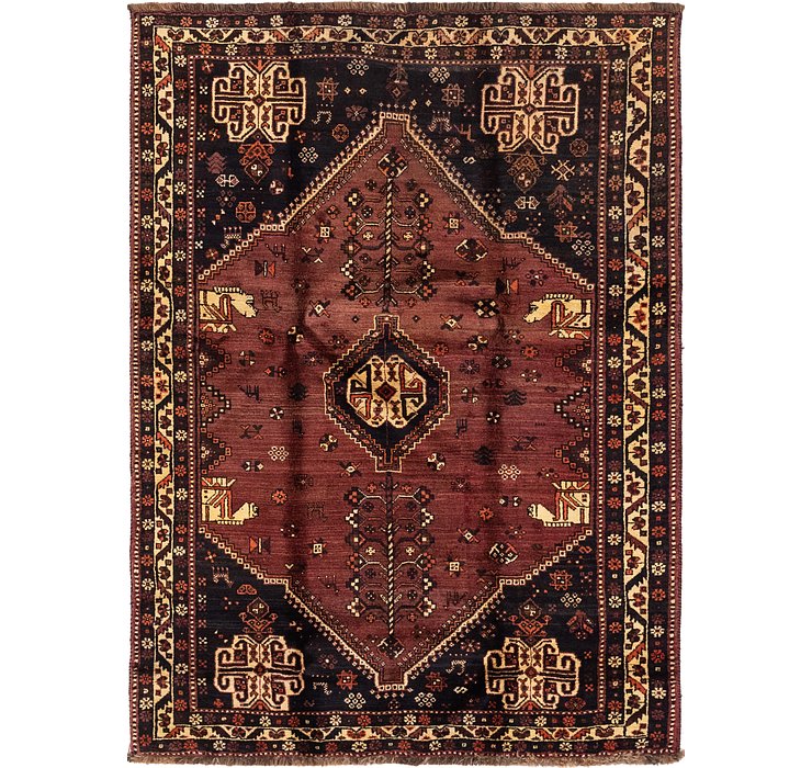 5' x 7' 4 Ghashghaei Persian Rug