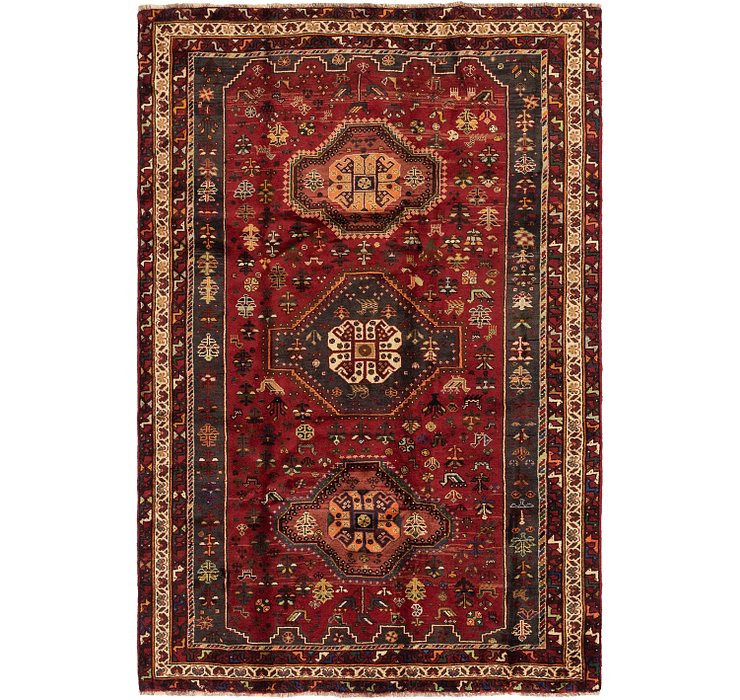 5' 3 x 8' Ghashghaei Persian Rug