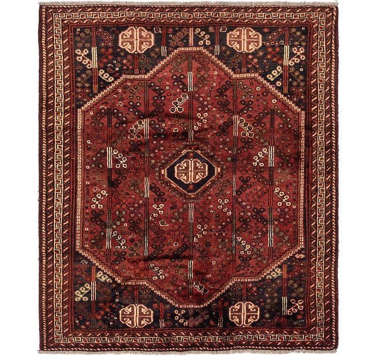 5' 10 x 6' 8 Ghashghaei Persian Rug
