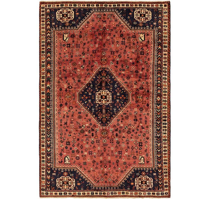 6' 7 x 10' Ghashghaei Persian Rug