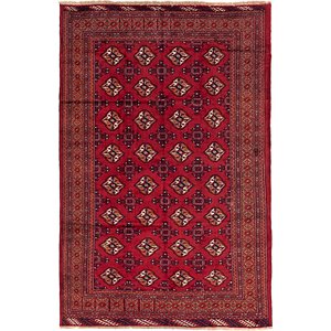 6' 6 x 9' 8 Torkaman Persian Rug