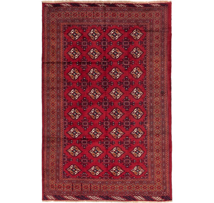 6' 6 x 9' 8 Torkaman Persian Rug