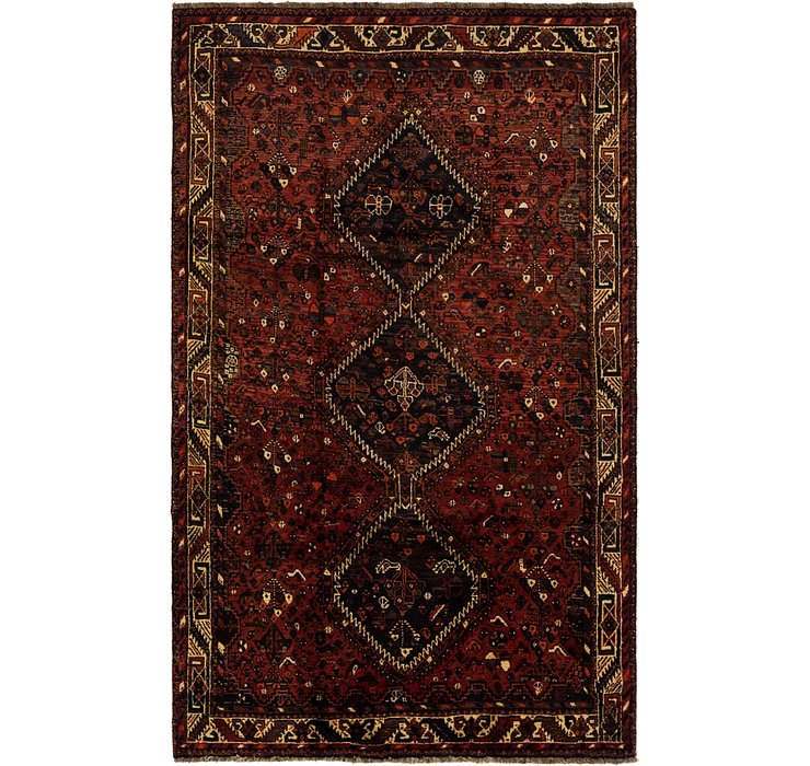 5' x 8' 8 Ghashghaei Persian Rug
