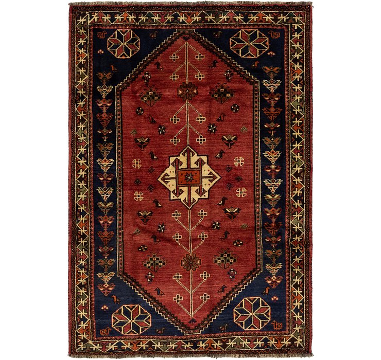 5' 6 x 8' Ghashghaei Persian Rug