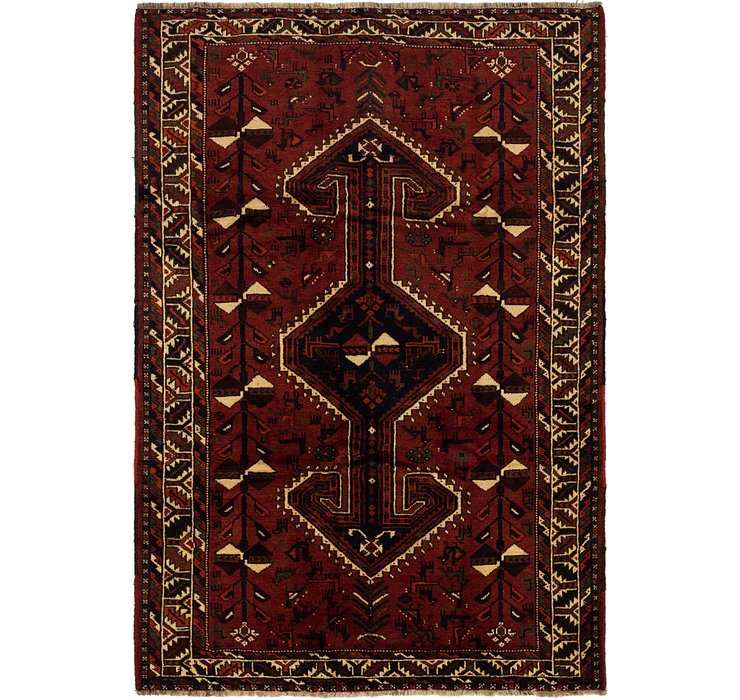 6' x 8' 8 Ghashghaei Persian Rug