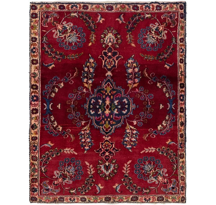 3' 4 x 4' 4 Tabriz Persian Square Rug