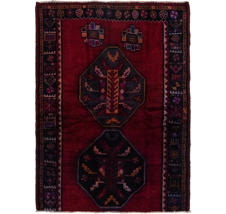 4' 4 x 5' 10 Shiraz Persian Rug