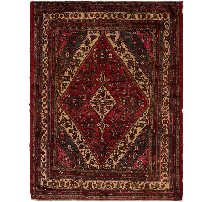 6' 9 x 9' 5 Hamedan Persian Rug