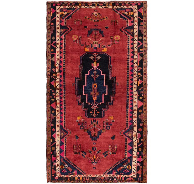 5' 4 x 10' Hamedan Persian Rug